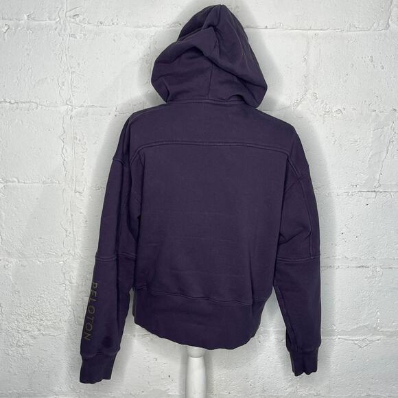 Peloton Women's Purple Half Zip Chic Purple Hoodie Size Medium - Picture 3 of 7